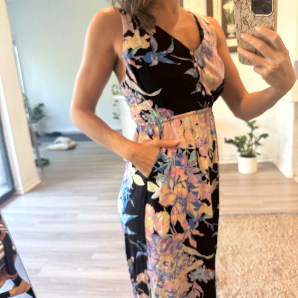 Yumi Kim Floral Maxi Dress - Black, Pink, Blue